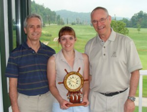 Winners of the Dr. Charles H. Miller Award for 2008 (L. to R. Doug Beirness, Erin Beasley, and Jacques LeCavalier)
